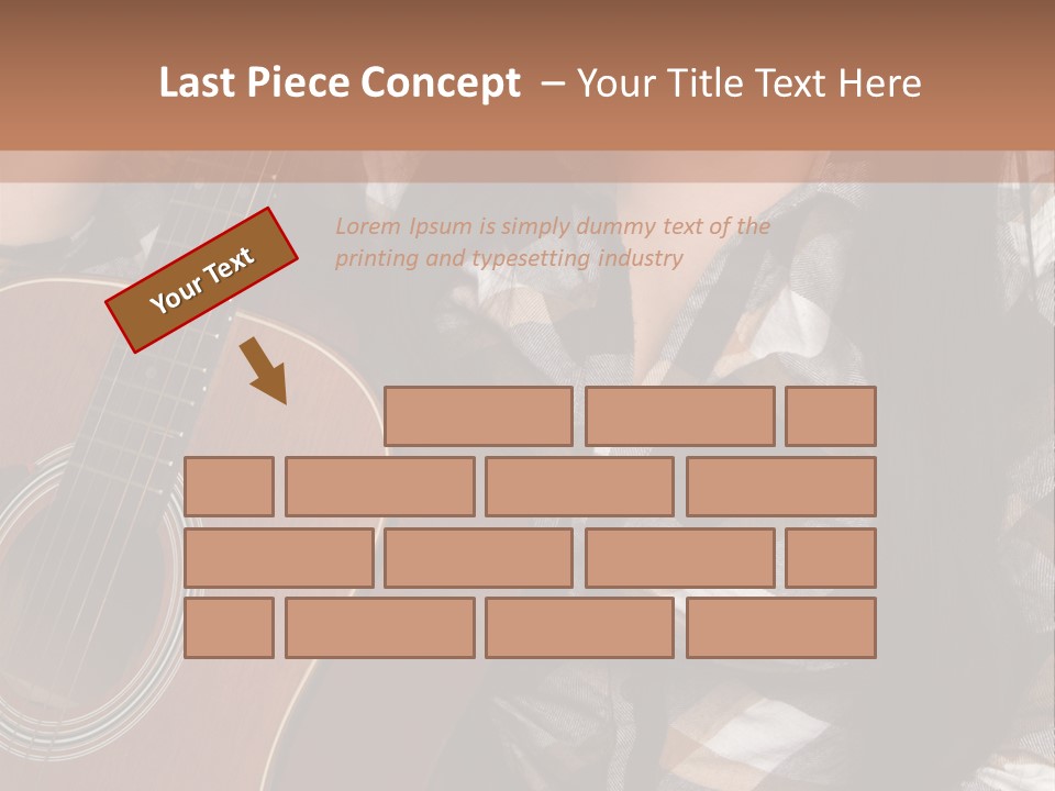 Country Guitar Girl PowerPoint Template