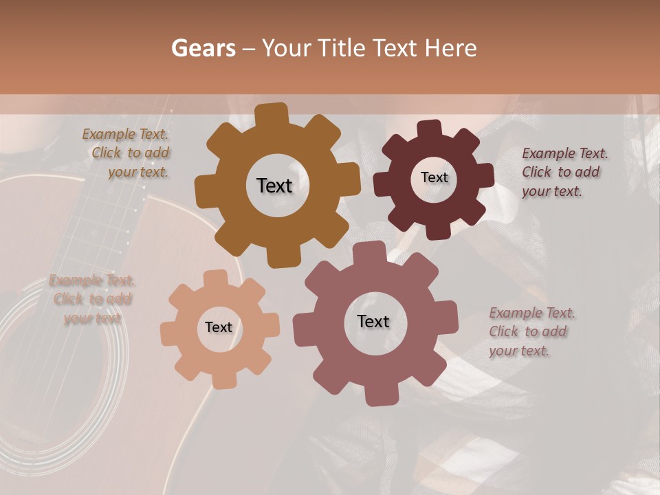 Country Guitar Girl PowerPoint Template