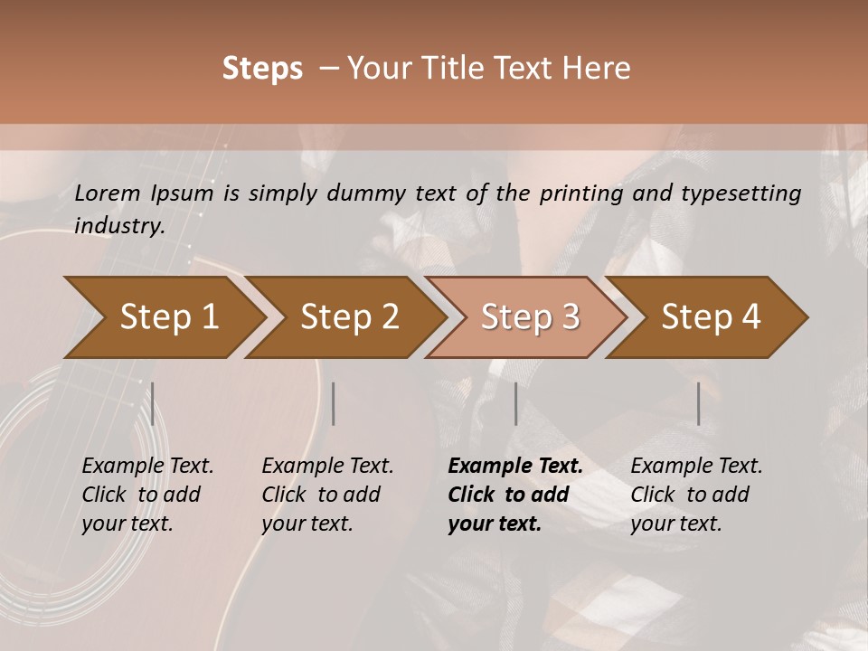 Country Guitar Girl PowerPoint Template