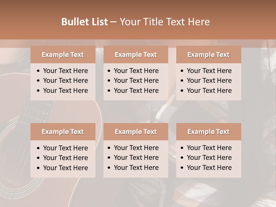 Country Guitar Girl PowerPoint Template