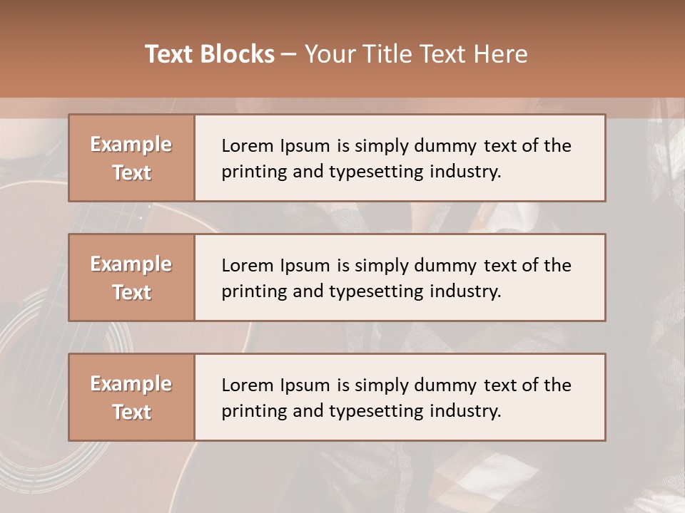 Country Guitar Girl PowerPoint Template