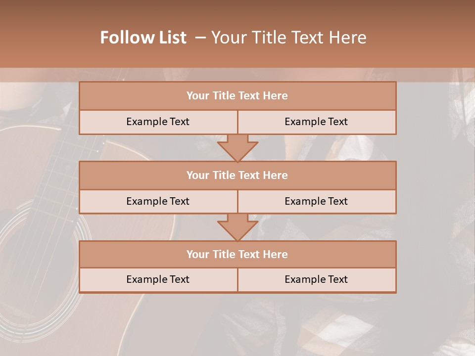 Country Guitar Girl PowerPoint Template