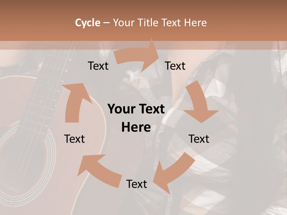 Country Guitar Girl PowerPoint Template