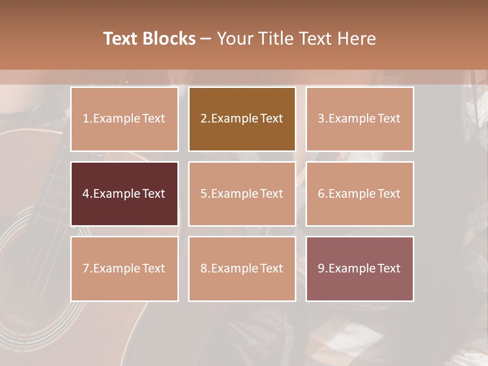 Country Guitar Girl PowerPoint Template