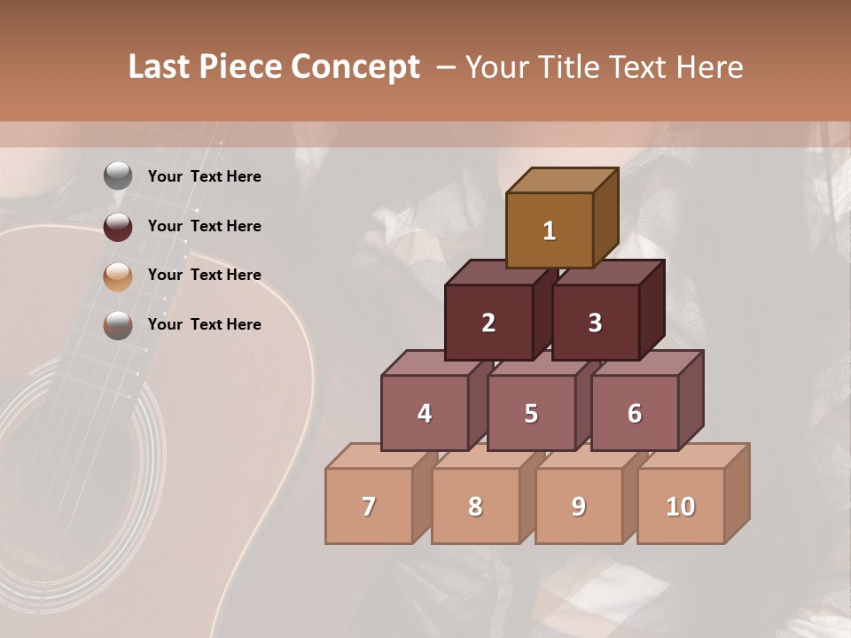 Country Guitar Girl PowerPoint Template
