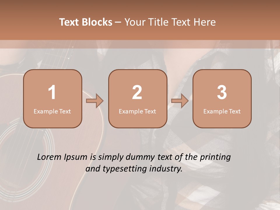 Country Guitar Girl PowerPoint Template