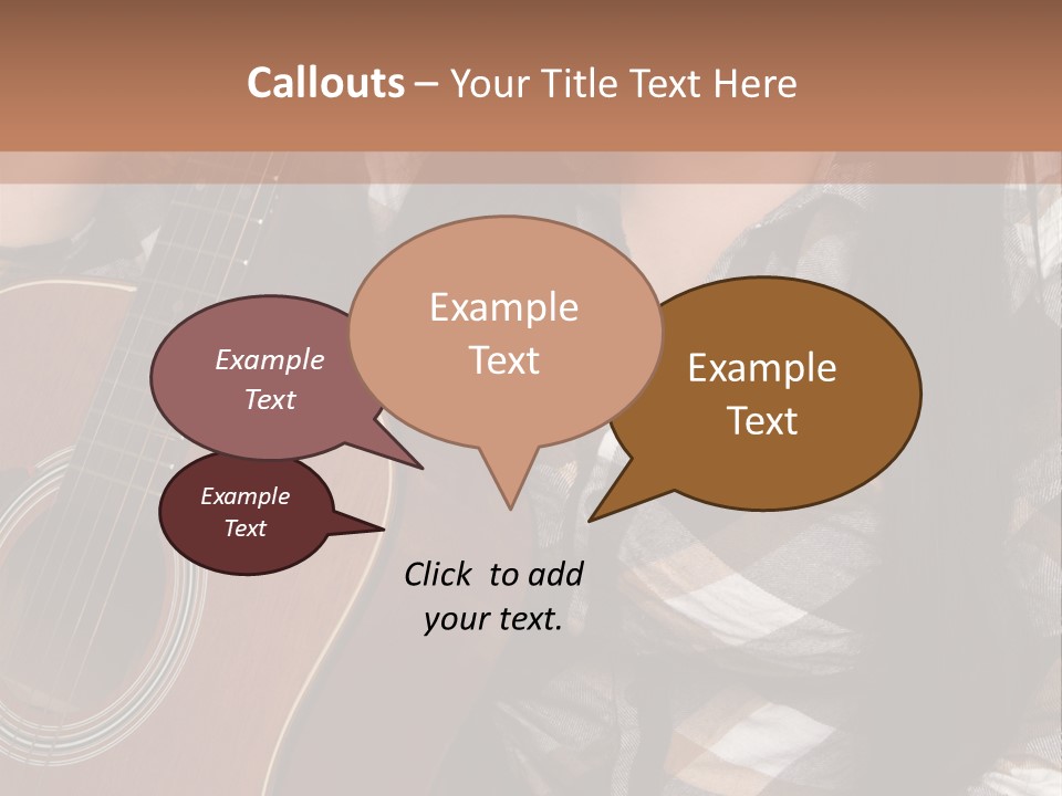 Country Guitar Girl PowerPoint Template