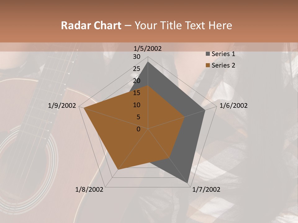 Country Guitar Girl PowerPoint Template