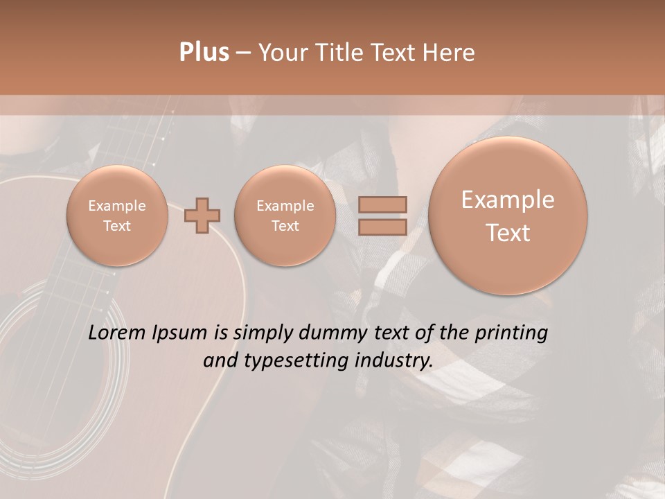 Country Guitar Girl PowerPoint Template