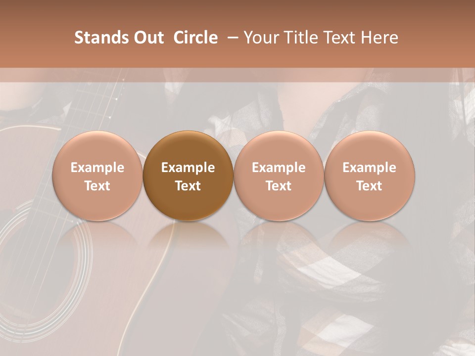 Country Guitar Girl PowerPoint Template