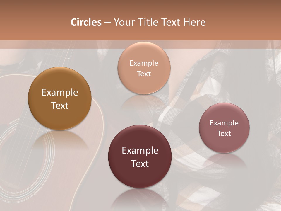 Country Guitar Girl PowerPoint Template