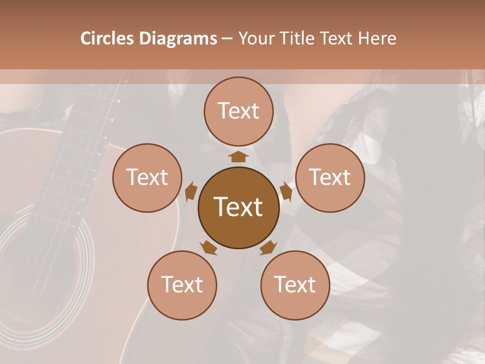 Country Guitar Girl PowerPoint Template