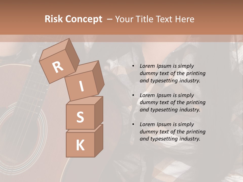 Country Guitar Girl PowerPoint Template