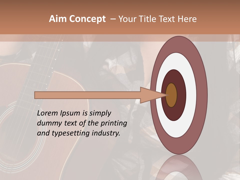 Country Guitar Girl PowerPoint Template