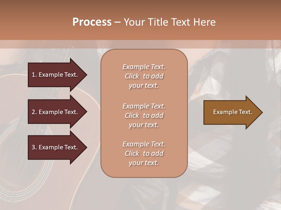 Country Guitar Girl PowerPoint Template