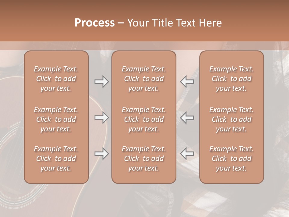 Country Guitar Girl PowerPoint Template