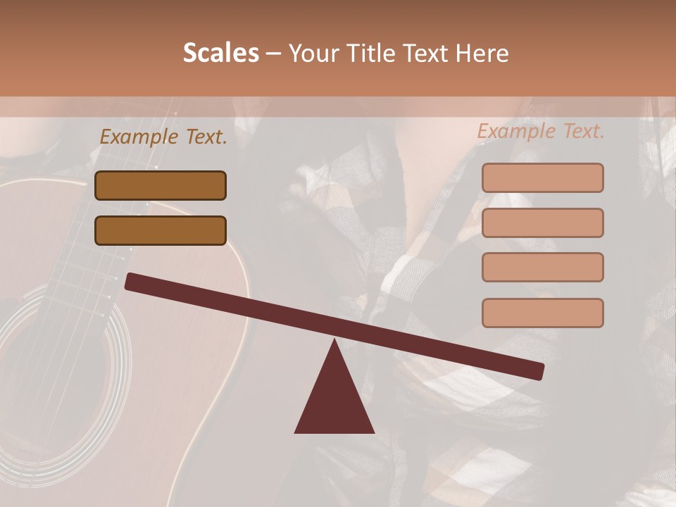 Country Guitar Girl PowerPoint Template