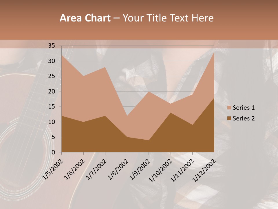 Country Guitar Girl PowerPoint Template