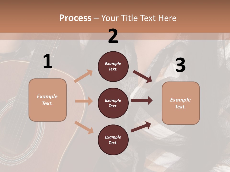 Country Guitar Girl PowerPoint Template