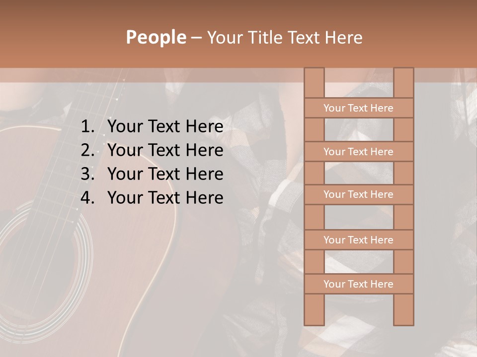 Country Guitar Girl PowerPoint Template