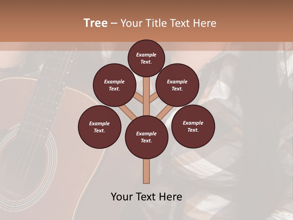 Country Guitar Girl PowerPoint Template