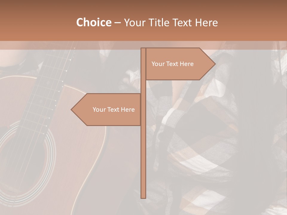 Country Guitar Girl PowerPoint Template