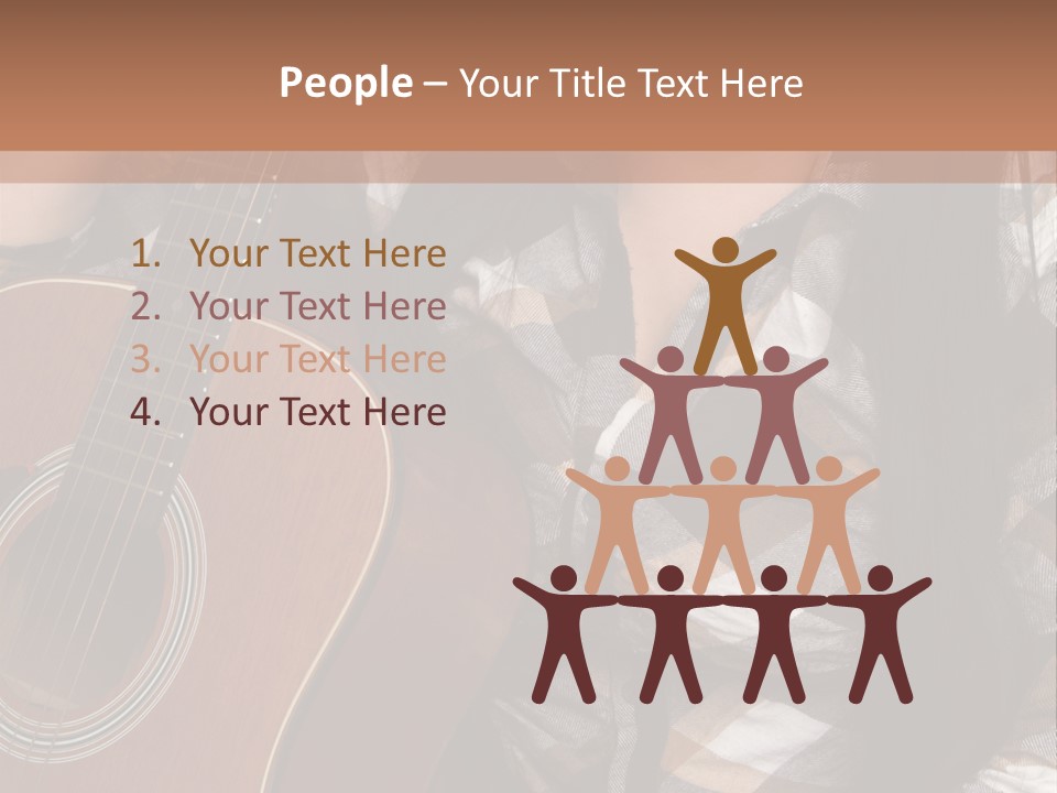 Country Guitar Girl PowerPoint Template