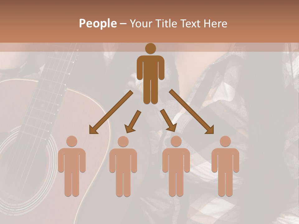 Country Guitar Girl PowerPoint Template