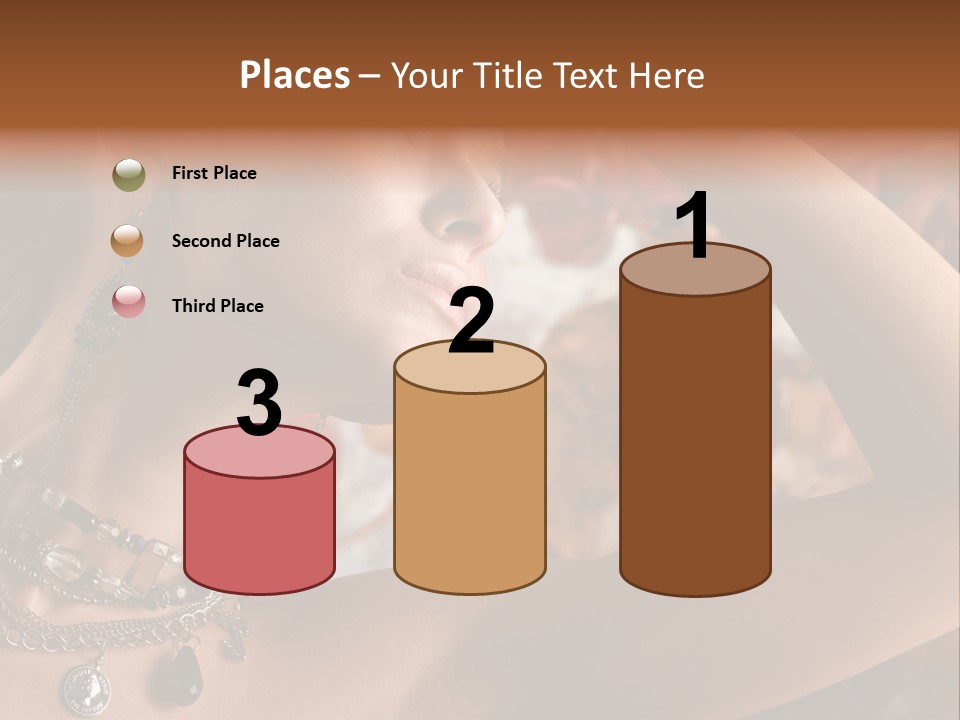 Glamour Earrings Romantic PowerPoint Template