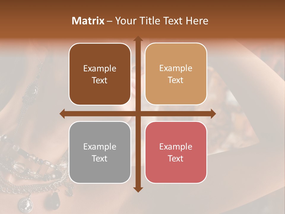 Glamour Earrings Romantic PowerPoint Template