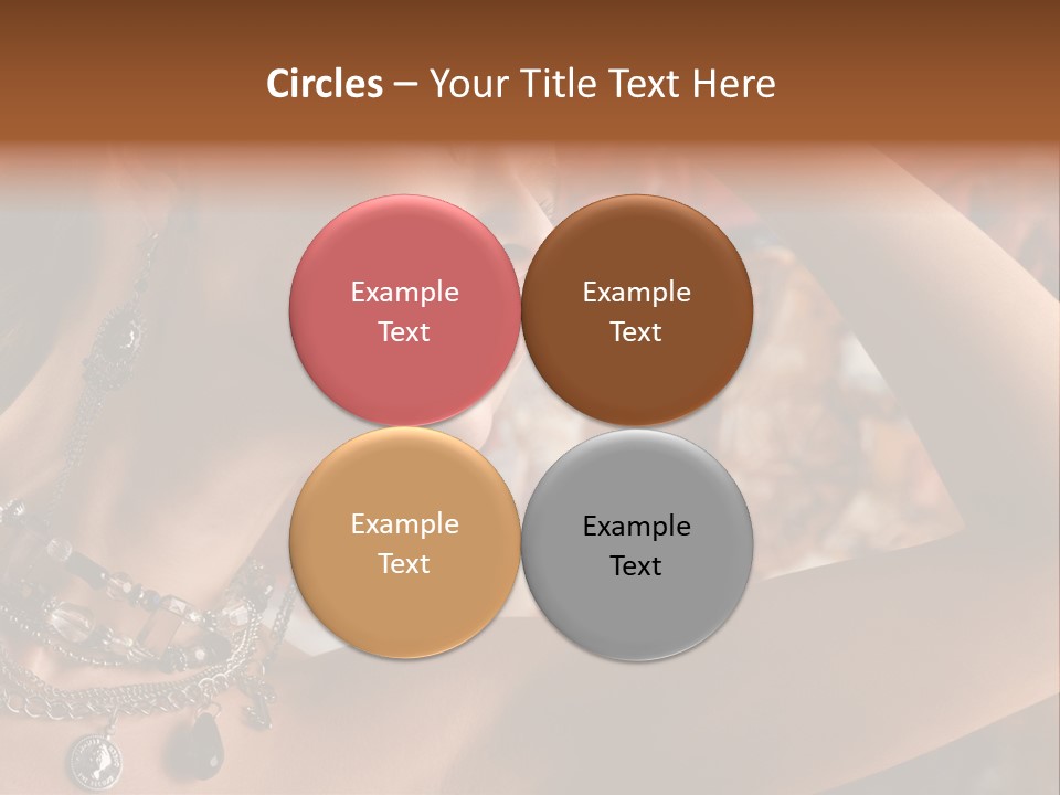 Glamour Earrings Romantic PowerPoint Template