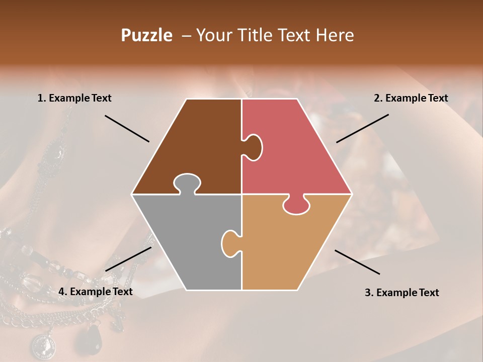 Glamour Earrings Romantic PowerPoint Template