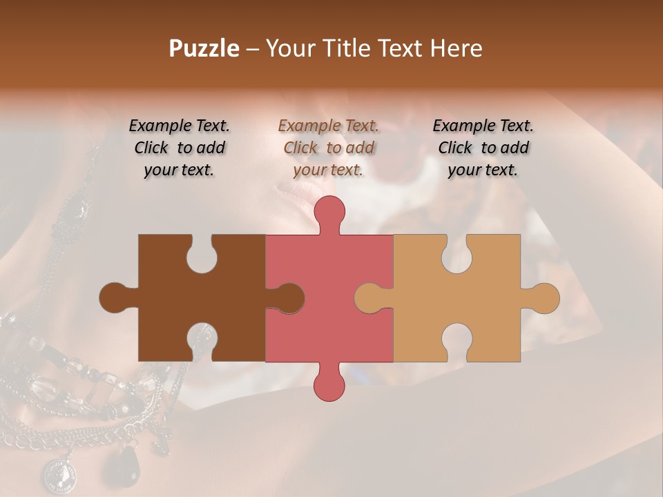 Glamour Earrings Romantic PowerPoint Template