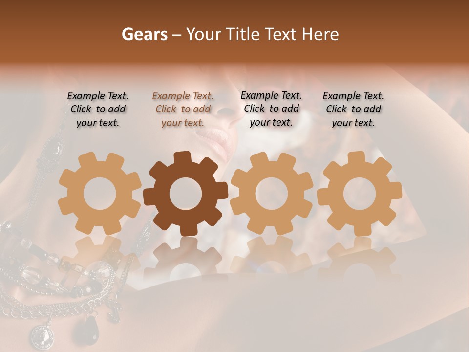 Glamour Earrings Romantic PowerPoint Template