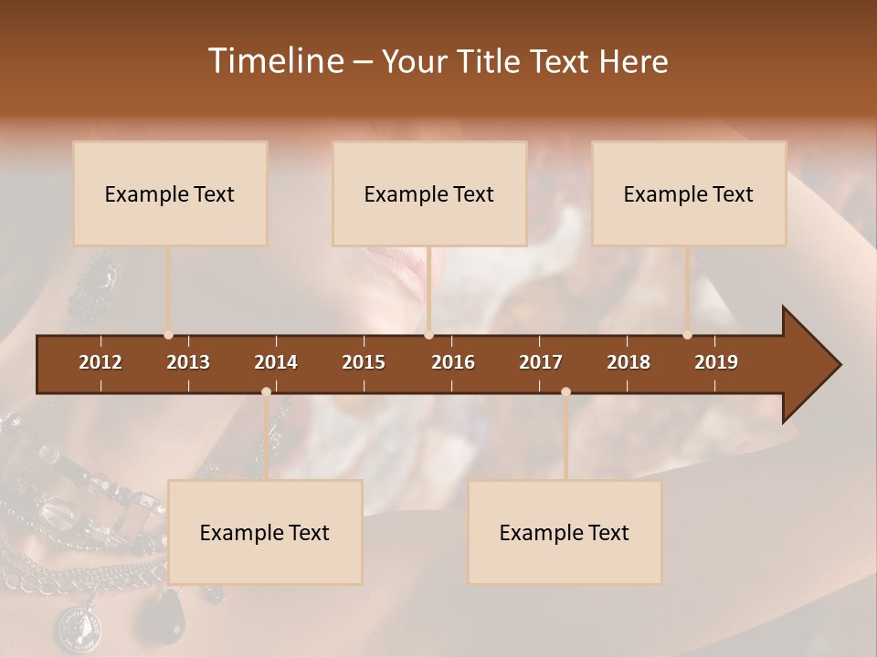 Glamour Earrings Romantic PowerPoint Template