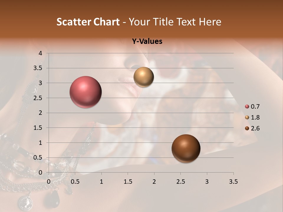 Glamour Earrings Romantic PowerPoint Template