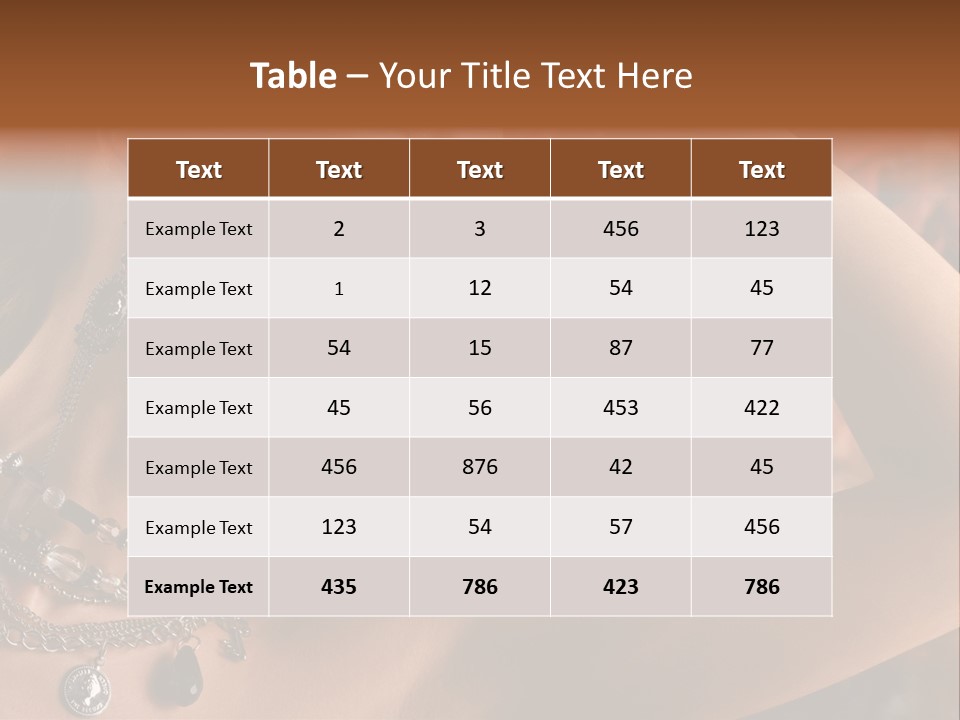 Glamour Earrings Romantic PowerPoint Template