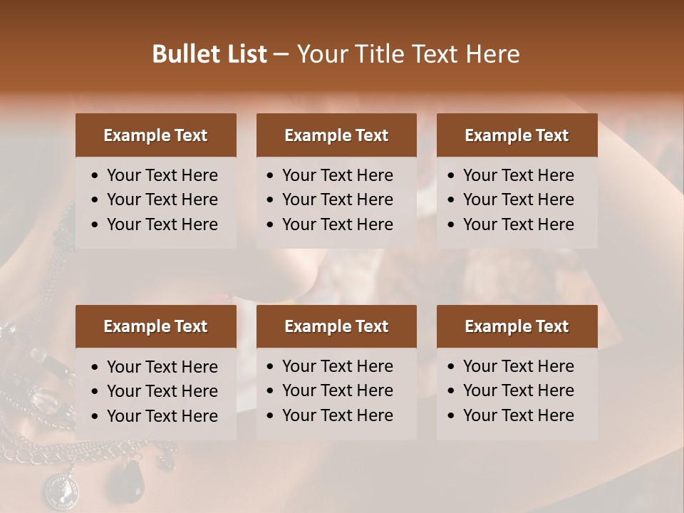 Glamour Earrings Romantic PowerPoint Template