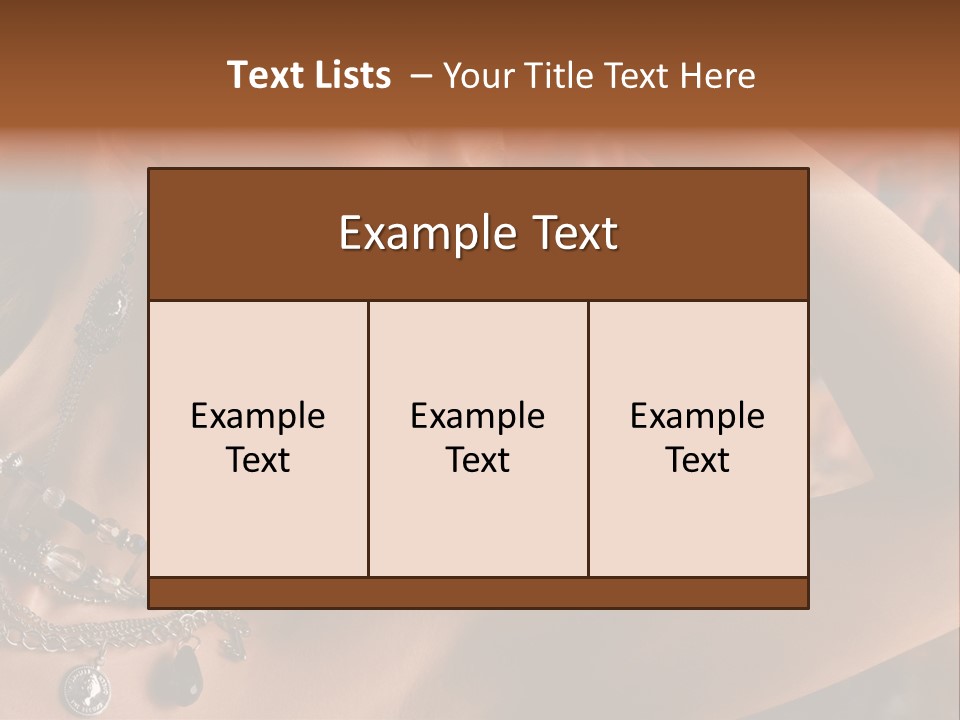 Glamour Earrings Romantic PowerPoint Template