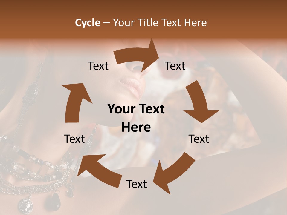 Glamour Earrings Romantic PowerPoint Template