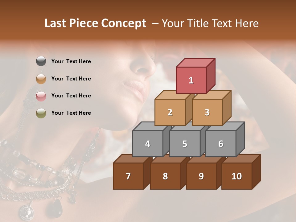 Glamour Earrings Romantic PowerPoint Template