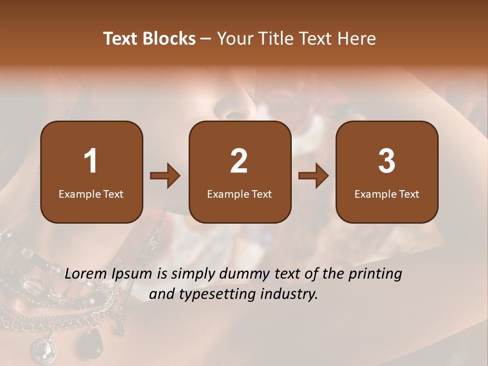 Glamour Earrings Romantic PowerPoint Template