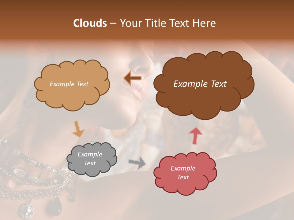 Glamour Earrings Romantic PowerPoint Template