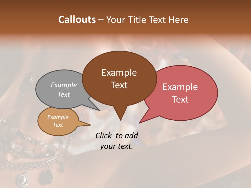 Glamour Earrings Romantic PowerPoint Template