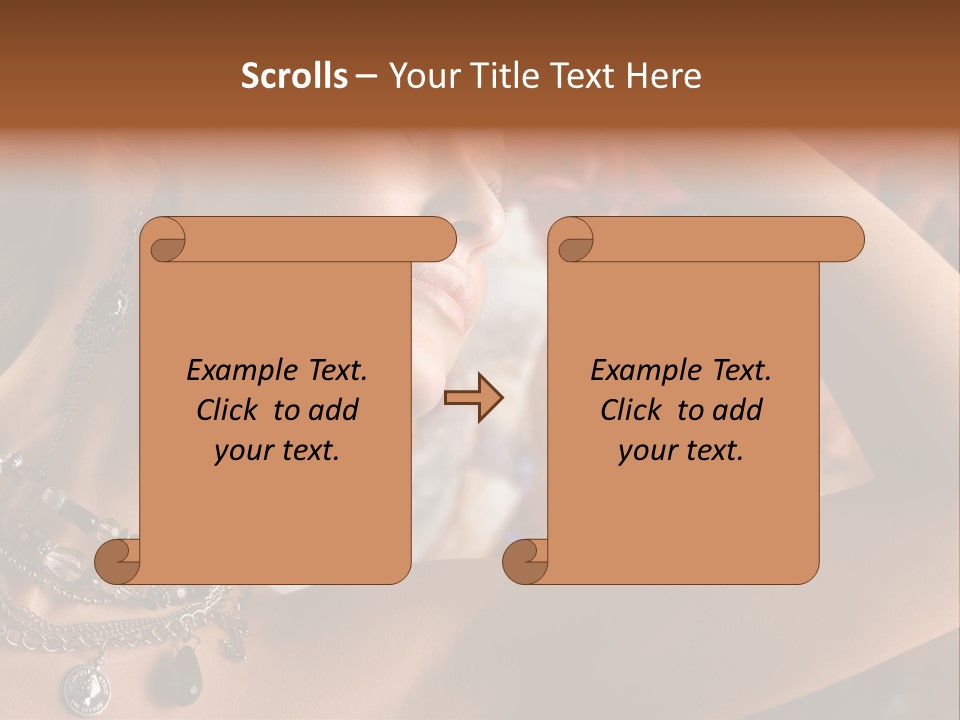 Glamour Earrings Romantic PowerPoint Template