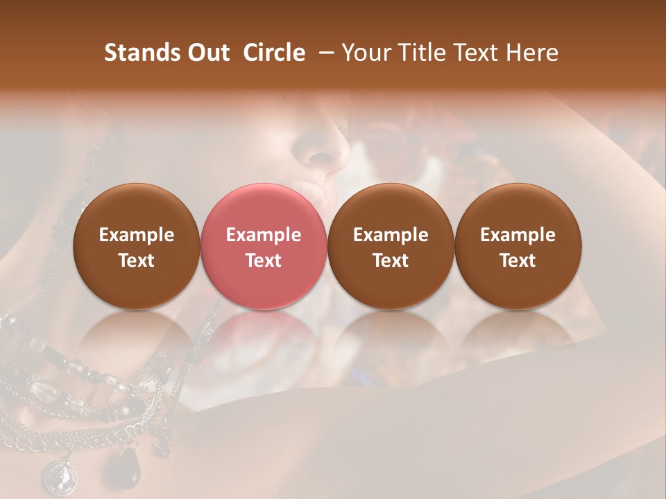 Glamour Earrings Romantic PowerPoint Template