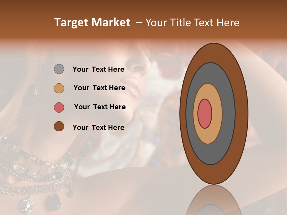 Glamour Earrings Romantic PowerPoint Template