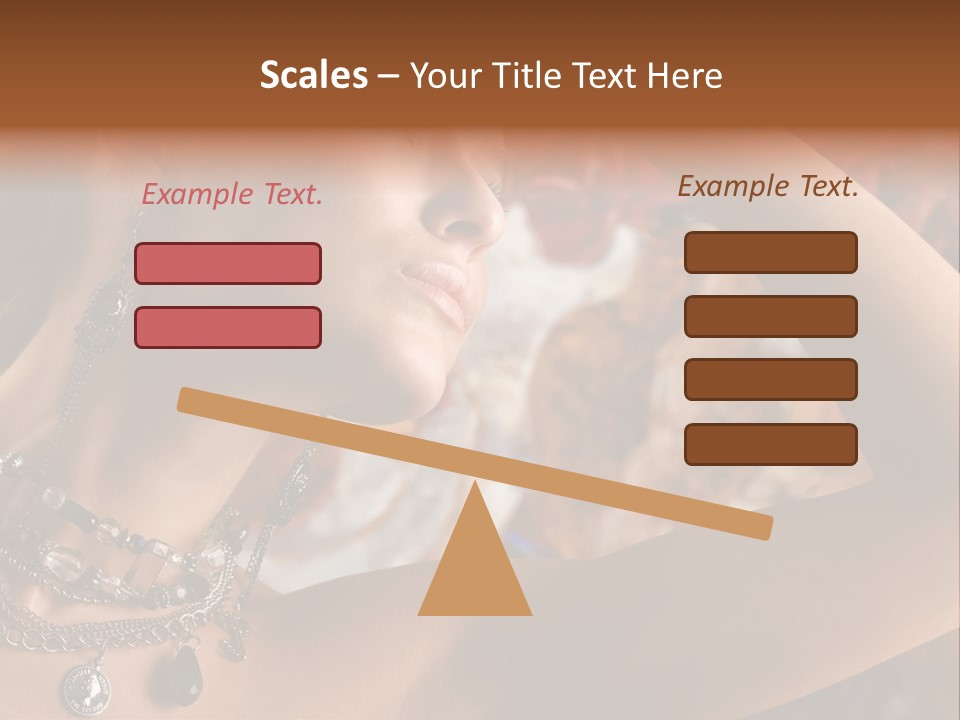 Glamour Earrings Romantic PowerPoint Template