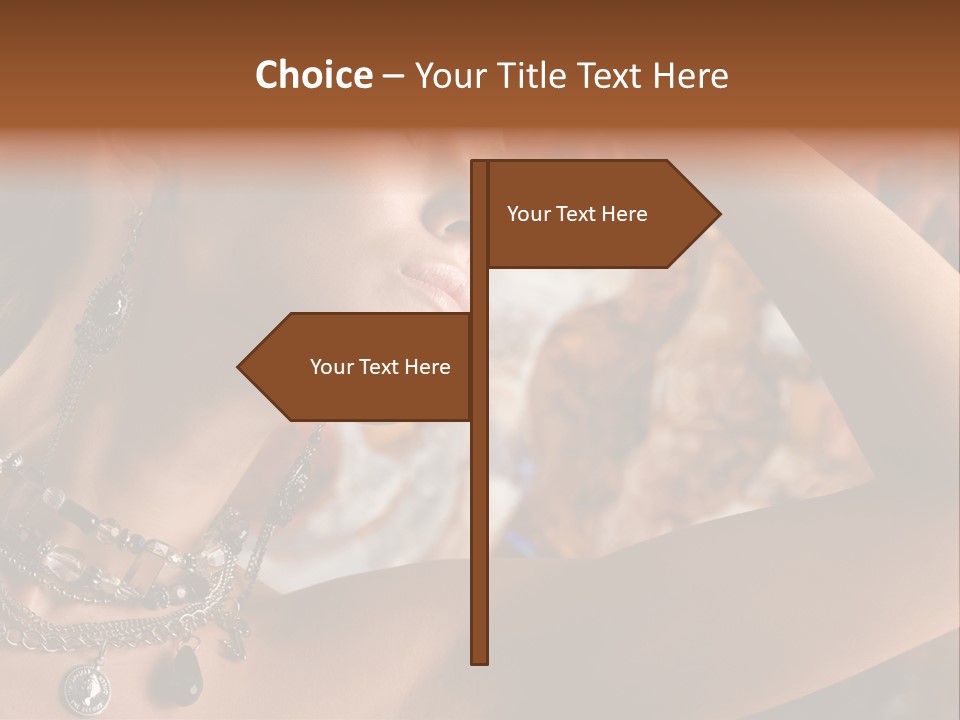 Glamour Earrings Romantic PowerPoint Template