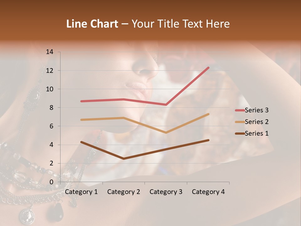 Glamour Earrings Romantic PowerPoint Template